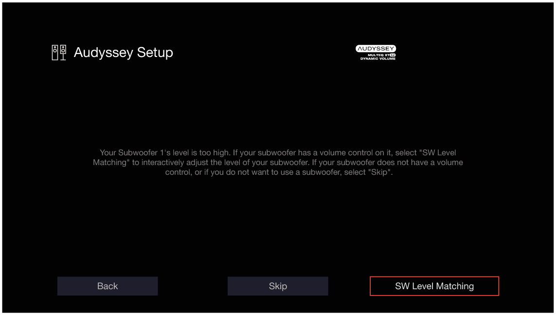 GUI Audyssey SW X38